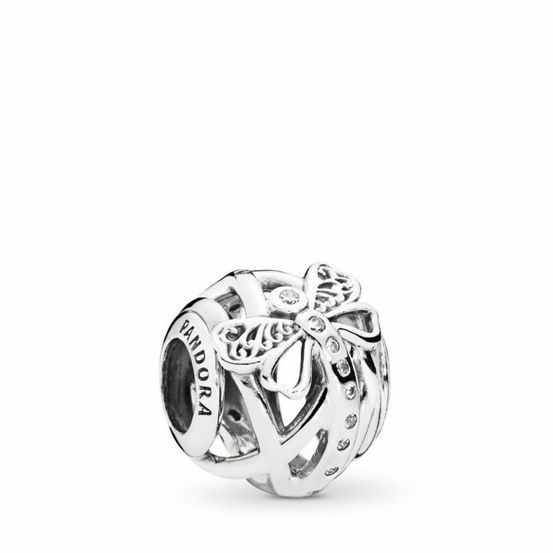 Pandora Australia Dreamy Dragonfly Charm - Sterling Silver | KFQVUX902